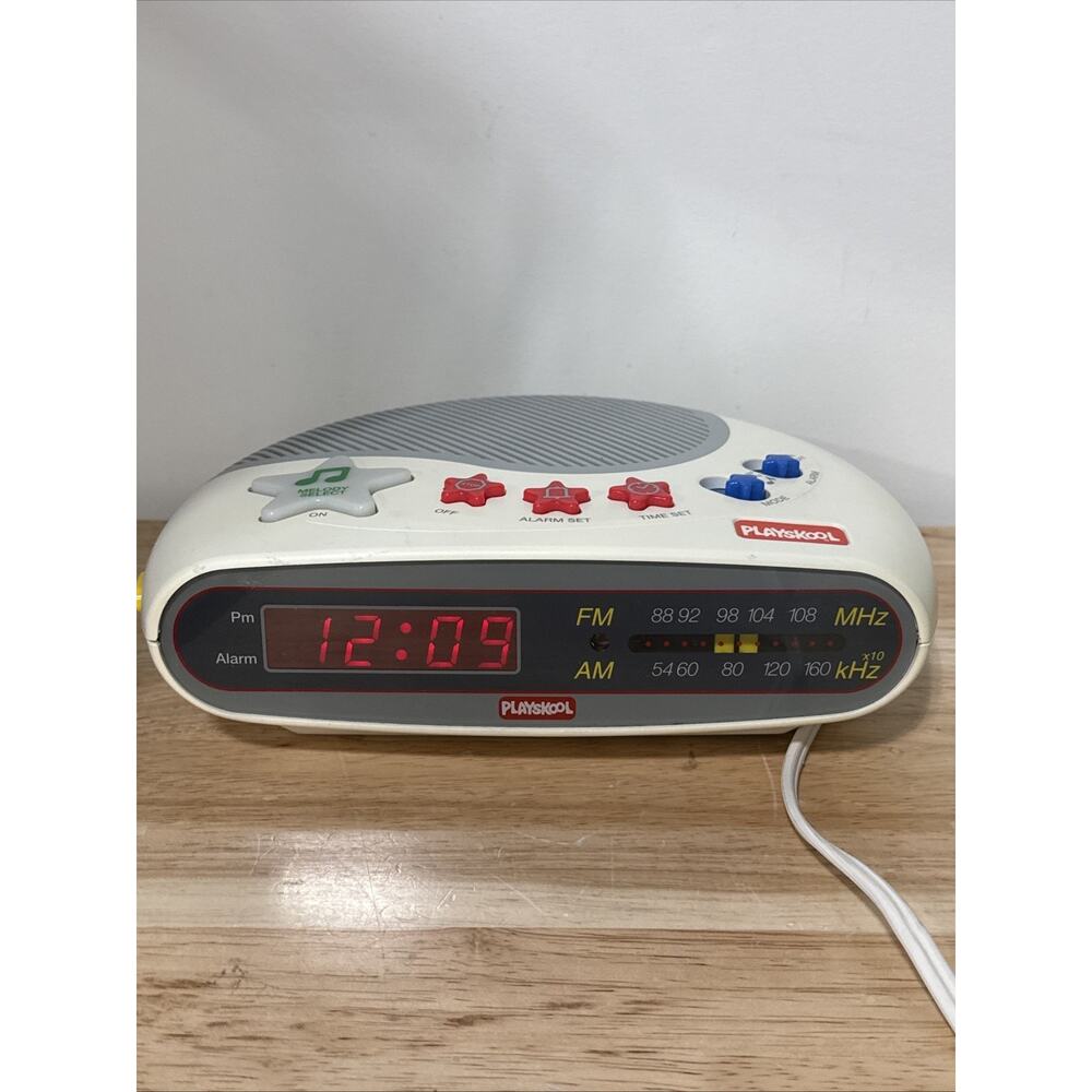 Vintage Working Playskool Digital Alarm Clock AM/FM Radio PS-360(N) Tested READ